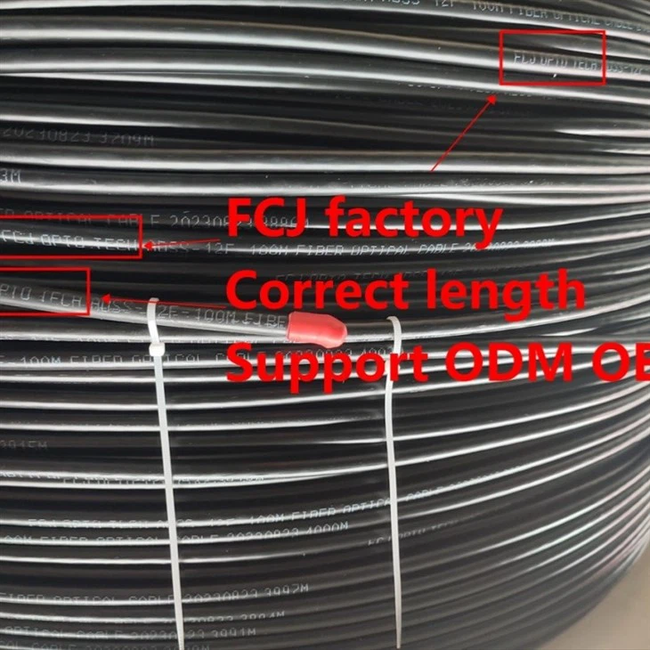 FCJ ODM GYTA Armored Outdoor 96coresSingle Mode Stranded Optic Fiber Cables Distributor