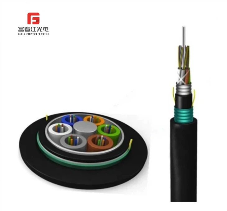 FCJ ODM Outdoor Optic Fiber Cables GYTY53 Armored Cable Fibra Optica Distributor