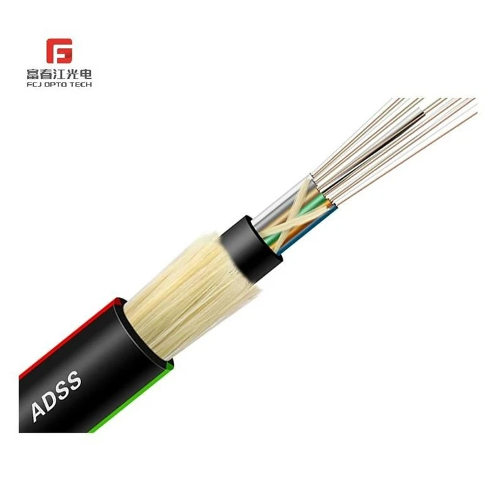 FCJ Self-Supporting ADSS 24 Core Fiber Optical Cable Outdoor Aerial
